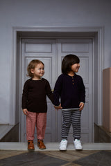 CHECK PANT WITH ELASTIC AT THE WAIST - Red Check Combi