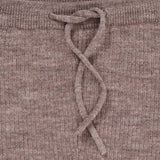 Merino Classic Rib Leggings W. Drawstrings - Natural Melange