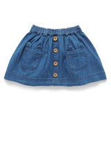 Denim Skirt - Mid Denim