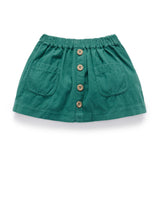 Corduroy Skirt - Deep Emerald