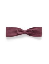 Mini Cord Bow Headband - Raisin