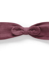 Mini Cord Bow Headband - Raisin