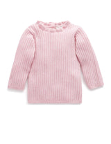 Fine Rib Jumper - Dusk Melange