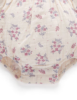 Crinkle Cotton Bodysuit - Winter Posie Print