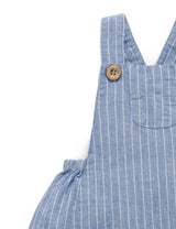 Linen Blend Overall - Waves Stripe