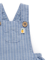 Linen Blend Overall - Waves Stripe