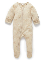 Printed Merino Growsuit - Arctic Friends Print