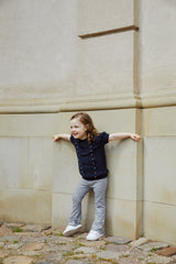 Striped Flare Pant - Navy / Cream Stripe