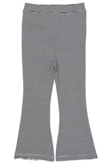 Striped Flare Pant - Navy / Cream Stripe