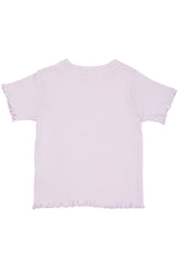 Summer pointelle t-shirt - lavender