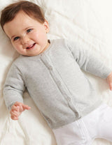 Purebaby Basic Cardigan - Grey
