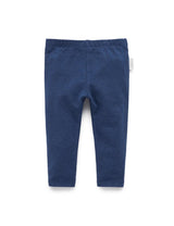 Purebaby Basic Legging - Navy Melange