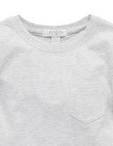 Purebaby Basic Long Sleeve Tee - Pale Grey Melange