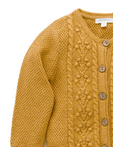 Purebaby Berry Cardigan - Golden Melange