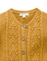 Purebaby Berry Cardigan - Golden Melange
