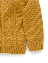 Purebaby Berry Cardigan - Golden Melange