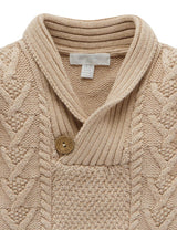 Purebaby Cable Jumper - Camel Melange