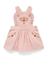 Purebaby Folk Pinnie - Wild Rose Melange
