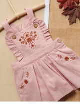 Purebaby Folk Pinnie - Wild Rose Melange