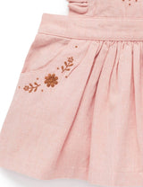 Purebaby Folk Pinnie - Wild Rose Melange