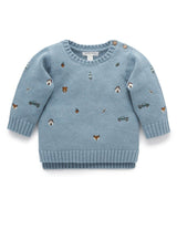 Purebaby Forest Embroidered Jumper