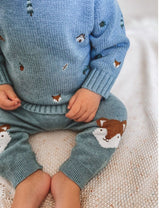 Purebaby Forest Embroidered Jumper