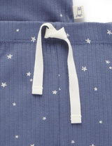 Purebaby Henley PJ Set - Bluestone Starry Night Print