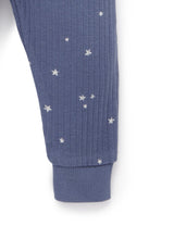 Purebaby Henley PJ Set - Bluestone Starry Night Print