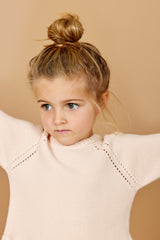 Knitted Pullover W.Frill - Cream