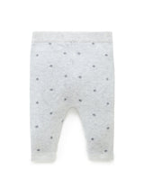 Purebaby Knitted Spot Legging - Cloud Spot Jacquard