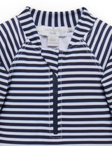 Purebaby L/Slv One Piece Rashie - French Stripe Print