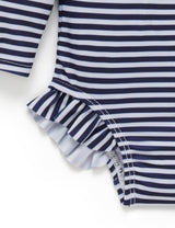 Purebaby L/Slv One Piece Rashie - French Stripe Print
