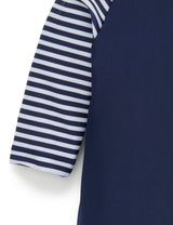 Purebaby L/S Sunsuit - French Navy