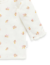 Purebaby Layering Top - Tiny Flowers Print