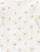 Purebaby Layering Top - Tiny Flowers Print