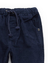 Purebaby Lined Corduroy Pants - Winter Navy