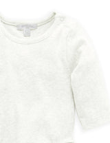 Purebaby Long Sleeve Ribbed Bodysuit - Vanilla