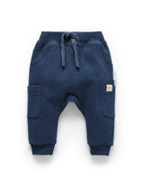 Indigo Slouchy Track Pants - Indigo Melange