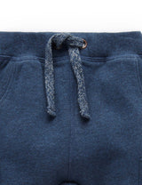 Indigo Slouchy Track Pants - Indigo Melange