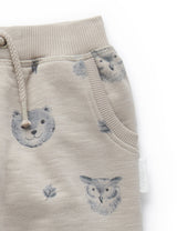 Slouchy Track Pants - Forest Print