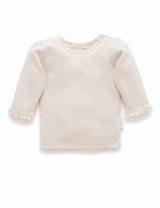 Pointelle Rib Layering Top - Cloud