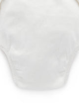 Purebaby Long Sleeve Ribbed Bodysuit - Vanilla