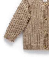 Chunky Rib Cardigan - Biscuit