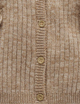 Chunky Rib Cardigan - Biscuit
