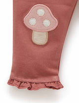 Mushroom Leggings - Prune