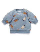 Slouchy Windcheater - Busy Print