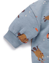 Slouchy Windcheater - Busy Print