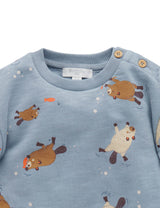 Slouchy Windcheater - Busy Print