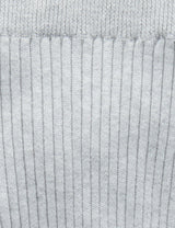 Rib Knit Leggings - Grey Melange