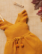 Purebaby Knitted Pinafore - Golden Melange